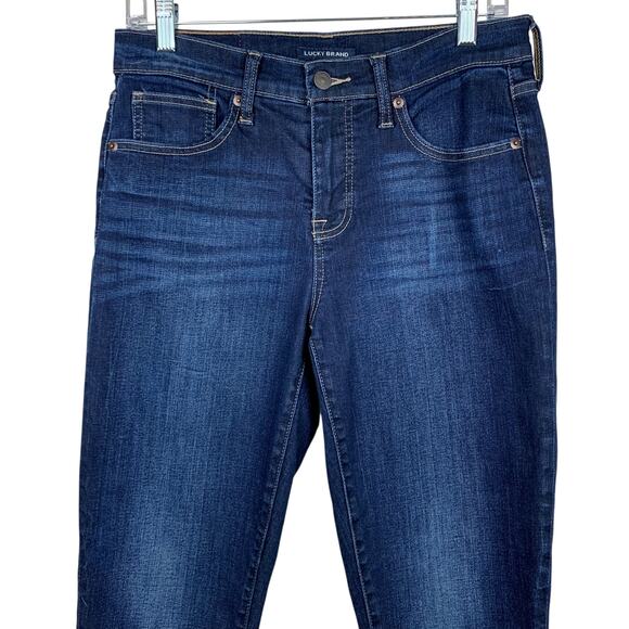 Lucky Brand Ava Mid Rise Skinny Jeans Stretchy Blue Dark Wash Women’s 8 29 - Picture 2 of 10